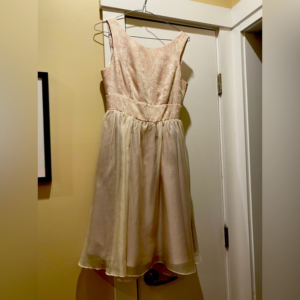 Review Australia vintage jacquard organza fit and flare dress